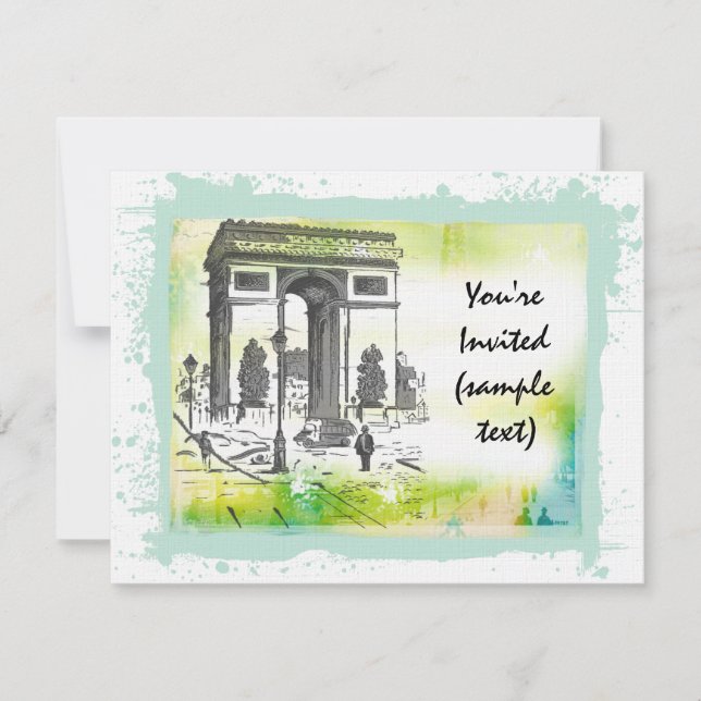 L'Arc de Triomphe Invitations (Front)