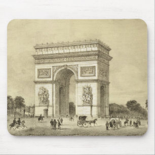 L'Arc de Triomphe, Paris, engraved by Auguste Bry Mouse Pad
