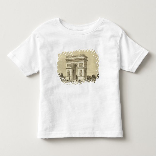 L'Arc de Triomphe, Paris, engraved by Auguste Bry Toddler T-shirt (Front)