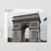 L'Arc De Triomphe Paris France Postcard (Front/Back)
