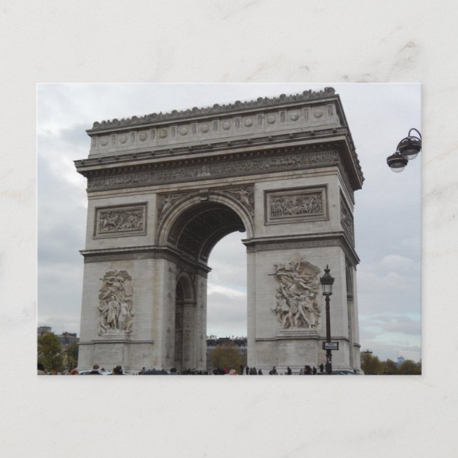 L'Arc De Triomphe Paris France Postcard (Front)