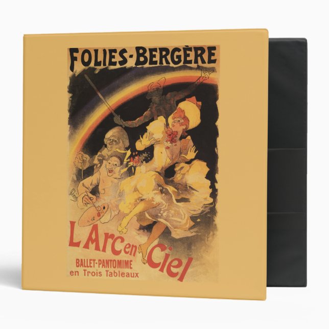 L'Arc-en-Ciel Ballet at Folies-Bergere 3 Ring Binder (Front/Inside)