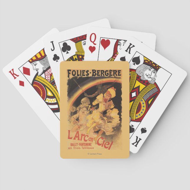 L'Arc-en-Ciel Ballet at Folies-Bergere Poker Cards (Back)