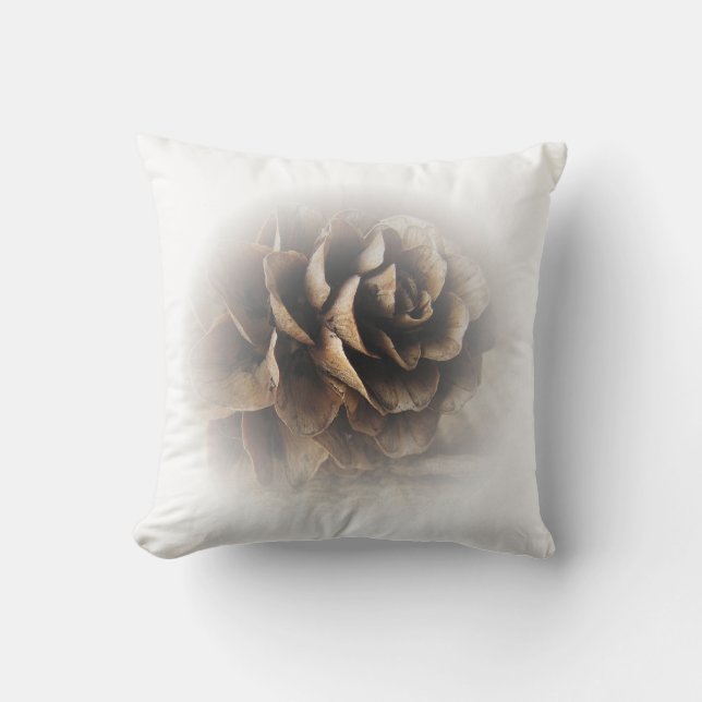 Larch Cone Throw Pillow (Front)