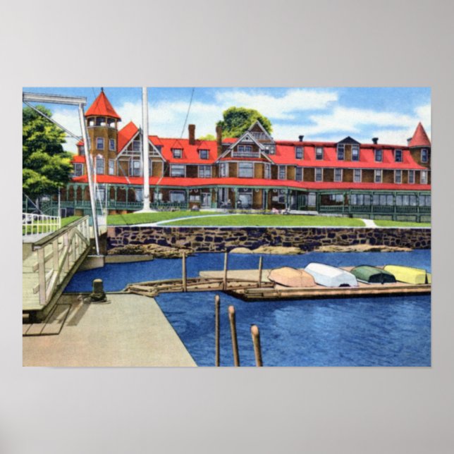 Larchmont New York Yacht Club Poster (Front)