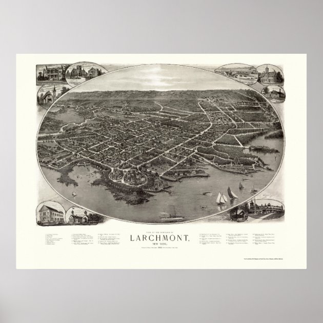 Larchmont NY Panoramic Map 1904 Poster Zazzle   Larchmont Ny Panoramic Map 1904 Poster R07a63050597744a09ee41f210da320b9 Ajcui 8byvr 630 