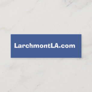 LarchmontLA.com Mini Business Card