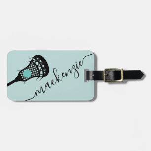 Larcrosse Stick Personalized Monogram Luggage Tag