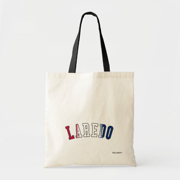Laredo in Texas State Flag Colors Tote Bag