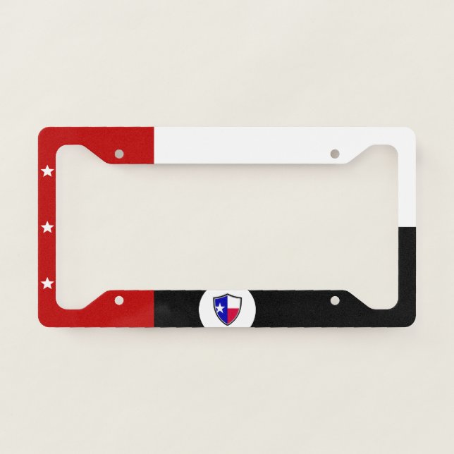 Laredo (Texas) city flag  License Plate Frame (Front)