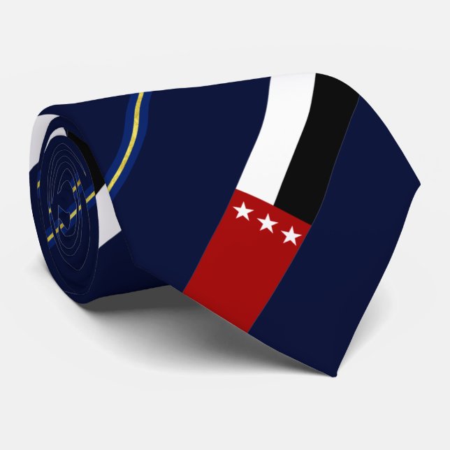 Laredo (Texas) city flag Neck Tie (Rolled)