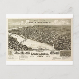 Laredo Texas in 1890 Postcard