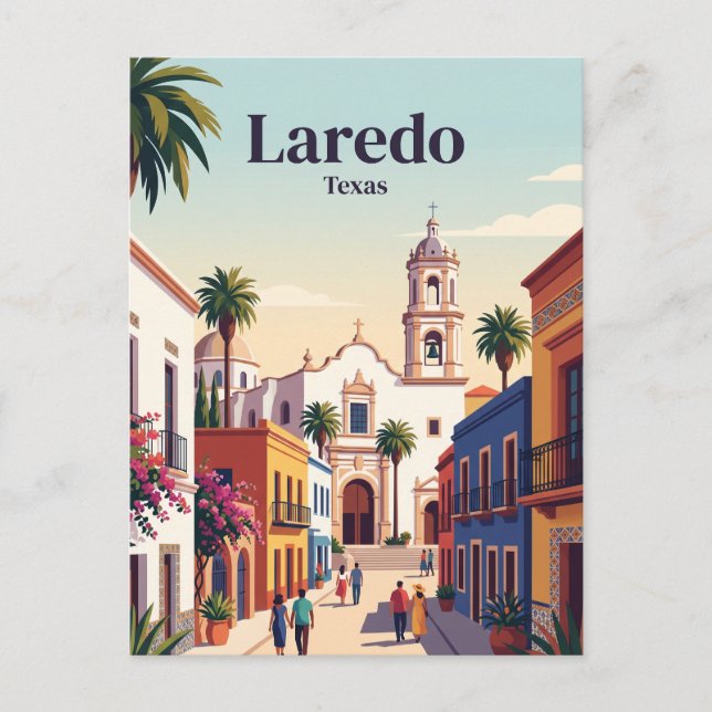 Laredo Texas Postcard (Front)