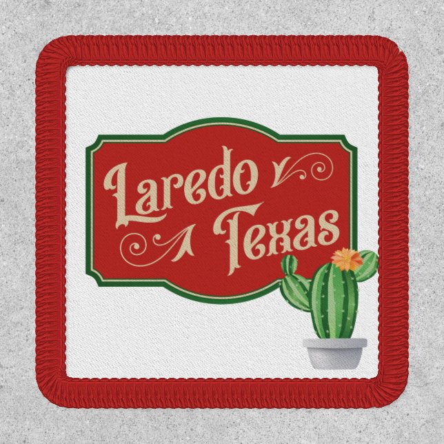 Laredo, Texas With Prickly Pear Cactus Patch (Front)