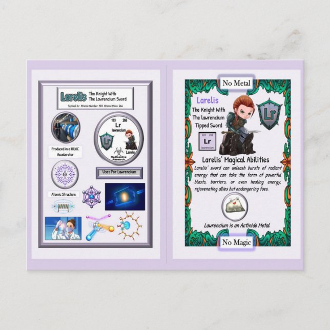 Larelis - Knight Lawrencium Sword Postcard (Front)