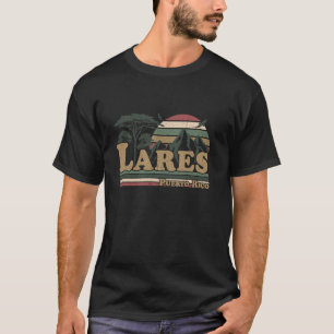 Lares Puerto Rico Mountains Retro Sunset Puerto Ri T-Shirt