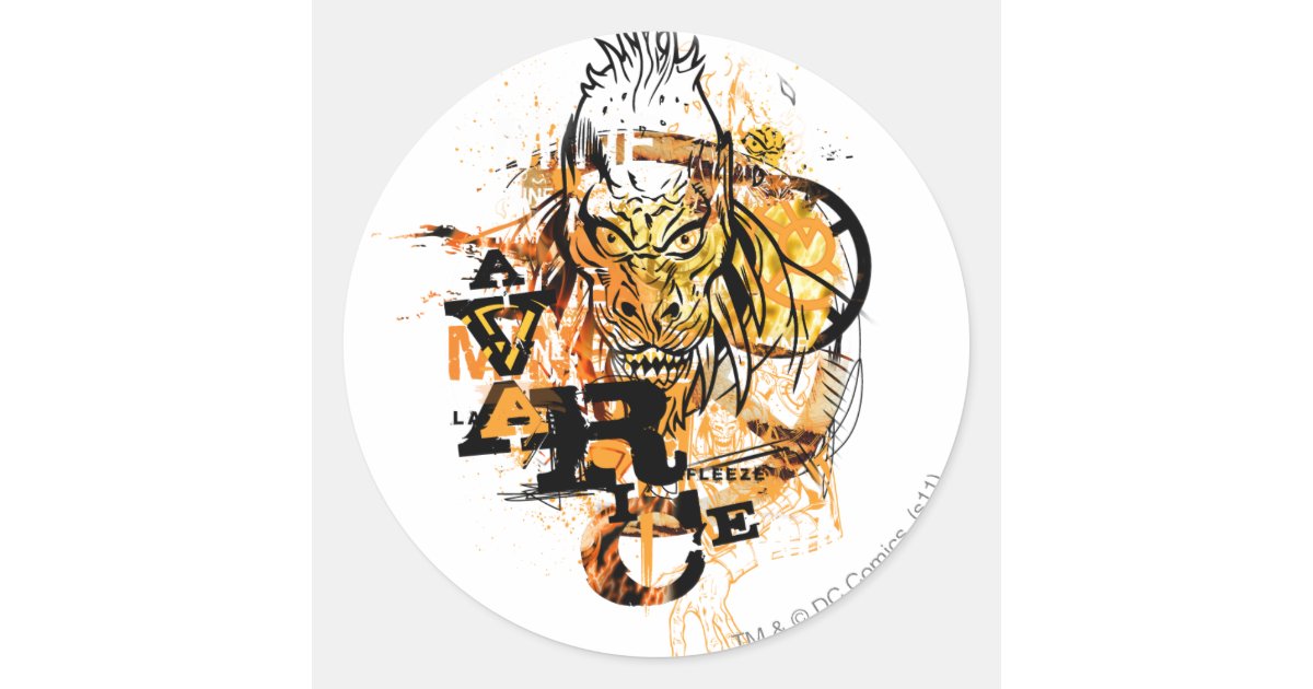 Larfleeze - Agent Orange 11 Classic Round Sticker | Zazzle