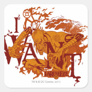 Larfleeze - Agent Orange 12 Square Sticker