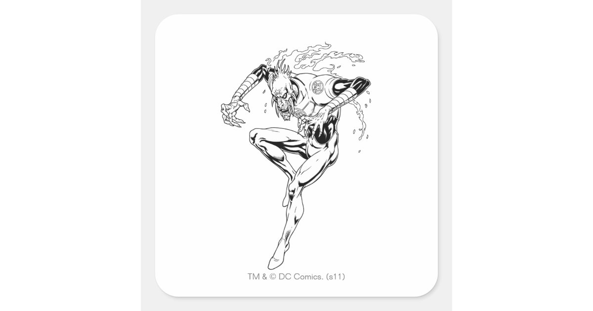Larfleeze - Agent Orange 3 Square Sticker | Zazzle
