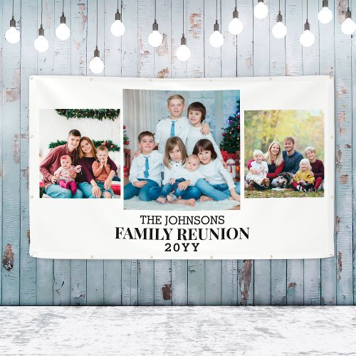 Large 3 Photo Collage Family Reunion Custom
