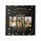 Large 3 Photos Graduation Party BlackGold Backdrop