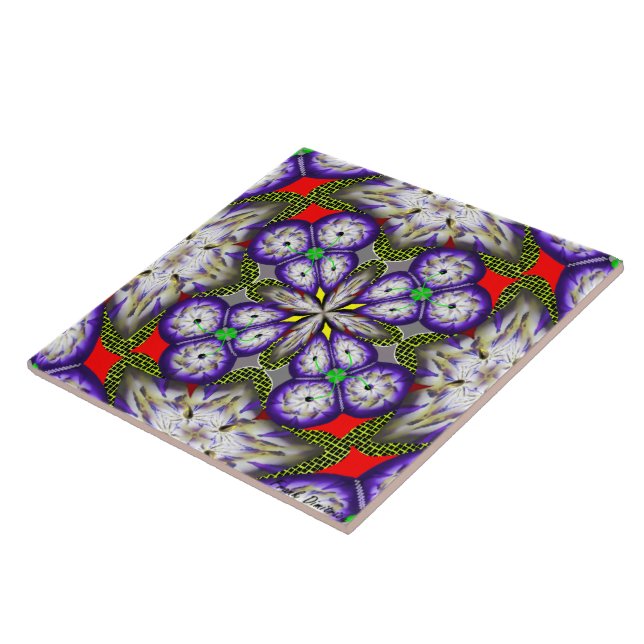 Large (6" X 6") Ceramic Photo Tile (Side)