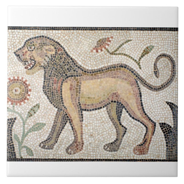 Large (6" x 6") Ceramic Photo Tile/Roman mosaics Ceramic Tile (Front)