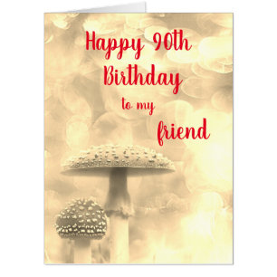 Large 90th Happy Birthday Friend Card