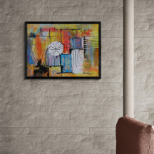 Large Abstract Acrylic Painting