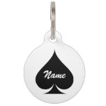 Large Ace Of Spades Name Pet Tag For Dogs And Cats at Zazzle