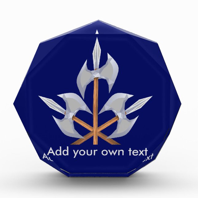 Large Acrylic Octagon Award (Front)