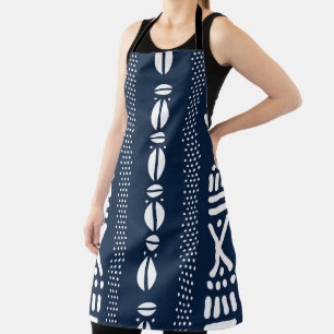 Large African Bogolan Inspired Mud Cloth Apron