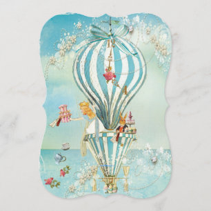 Large Alice In Wonderland DieCutParty Invitations