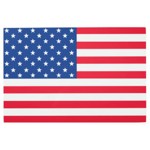Large American Flag Metal Wall Art