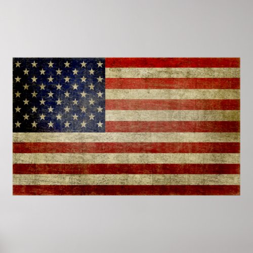 Large American Flag Poster can be resized