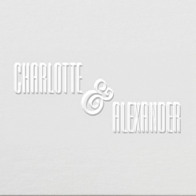 Large Ampersand Couple Names #3 Embosser (Design)