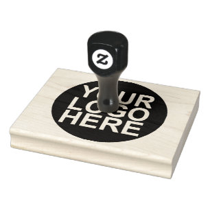 Large and Bold Business Logo Rubber Stamp