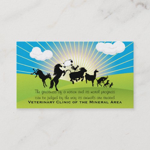 Large Animal  Business Card oberle