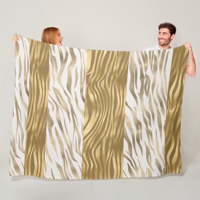 Large Animal Print Satin Fleece Blanket (In Situ)
