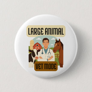 Large Animal Veterinarian – Farm Vet Mode Design Button