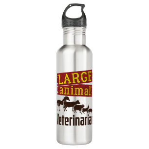 Large Animal Veterinarian Stainless Steel Water Bottle