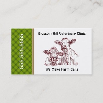 Large Animal Veterinary Business Card by PetsandVets at Zazzle