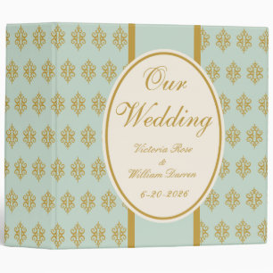 Large Antique Lace Wedding Scrapbook 3 Ring Binder