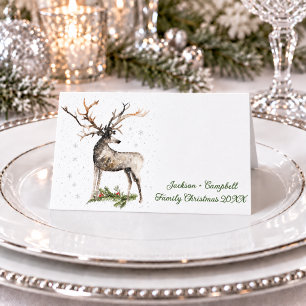 Large Antler Stag Deer Guest Seating Place Card