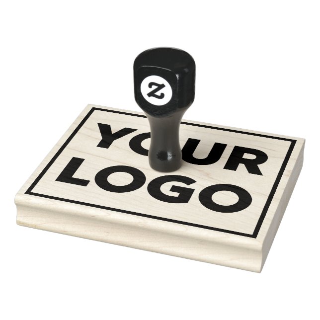 Large Any Shape Business Logo Rubber Stamp (Stamp)