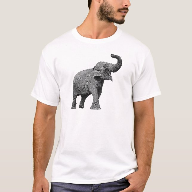 LARGE ASIAN ELEPHANT - INDIAN ELEPHANT T-Shirt (Front)
