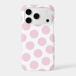 Large Baby Pink Polka Dot Pattern Iphone 18 Pro Case