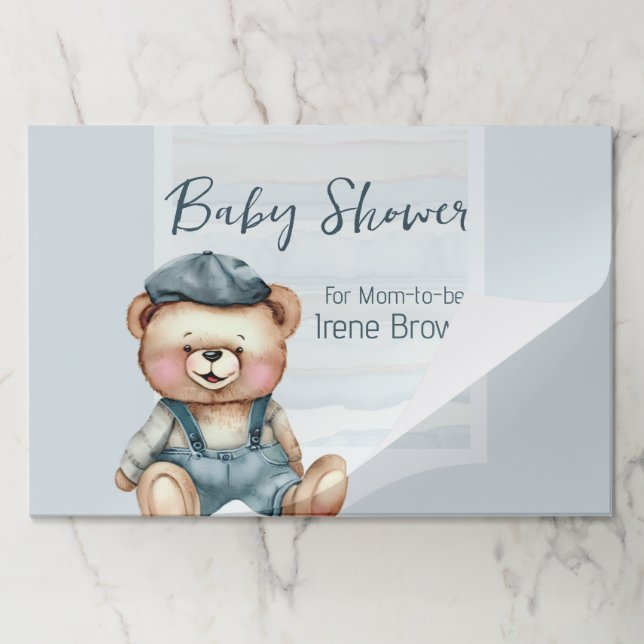Large Baby Shower Tearaway Placemat Paper Pad (Folded)