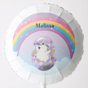 Large Balloon with a rainbow