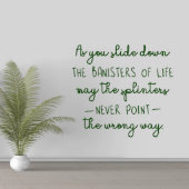 Large Banisters Of Life Wall Decal (Front)